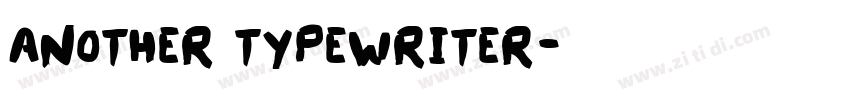 another typewriter字体转换